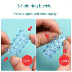 5-Hole Binding Ring Loose Leaf Paper Clip Planner Rings