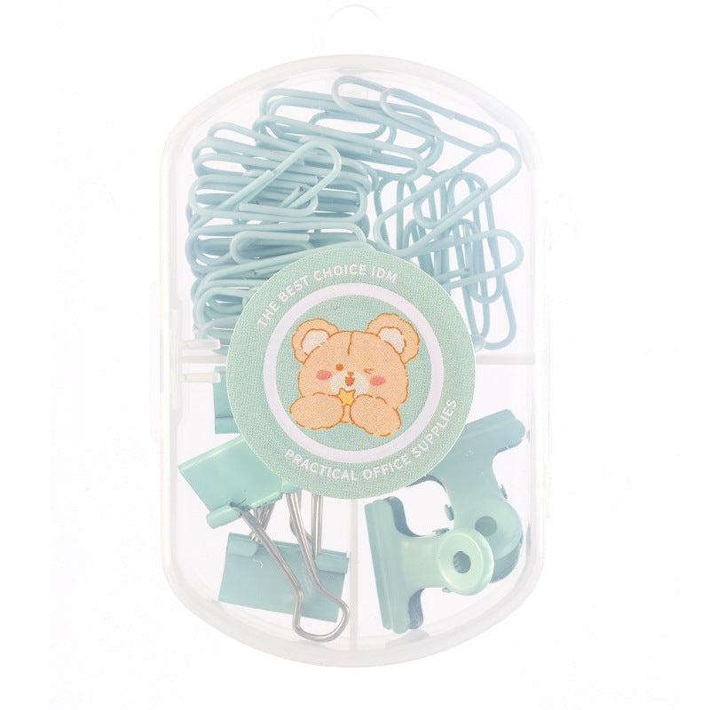 45pcs Paper Clip Dovetail Clip Ticket Clip Stationery Set
