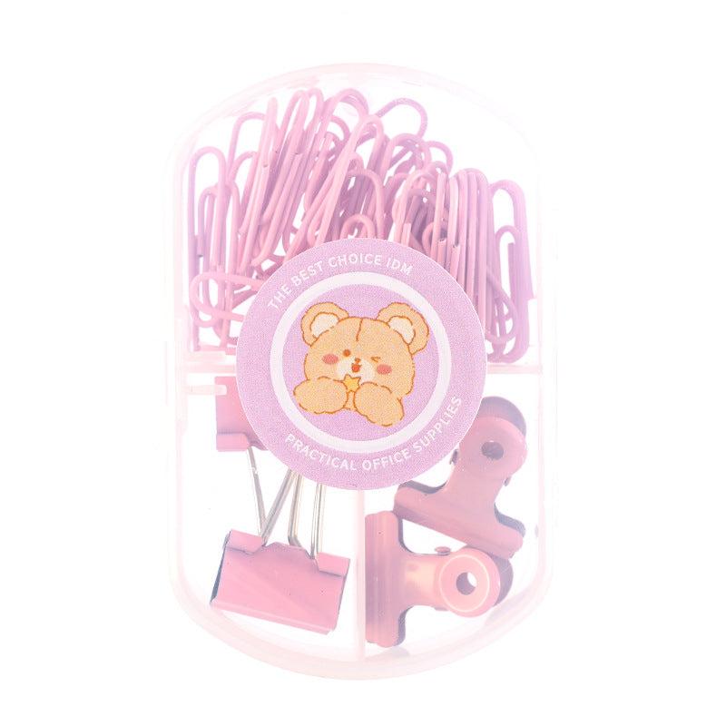 45pcs Paper Clip Dovetail Clip Ticket Clip Stationery Set