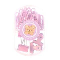 45pcs Paper Clip Dovetail Clip Ticket Clip Stationery Set