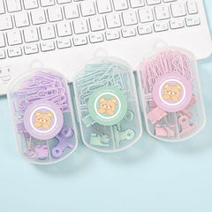 45pcs Paper Clip Dovetail Clip Ticket Clip Stationery Set
