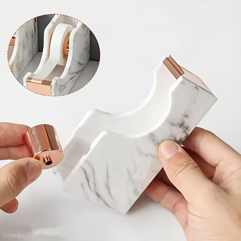 1pc Acrylic Marble Tape Seat Desk Tabletop Supplies