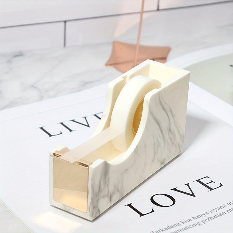1pc Acrylic Marble Tape Seat Desk Tabletop Supplies