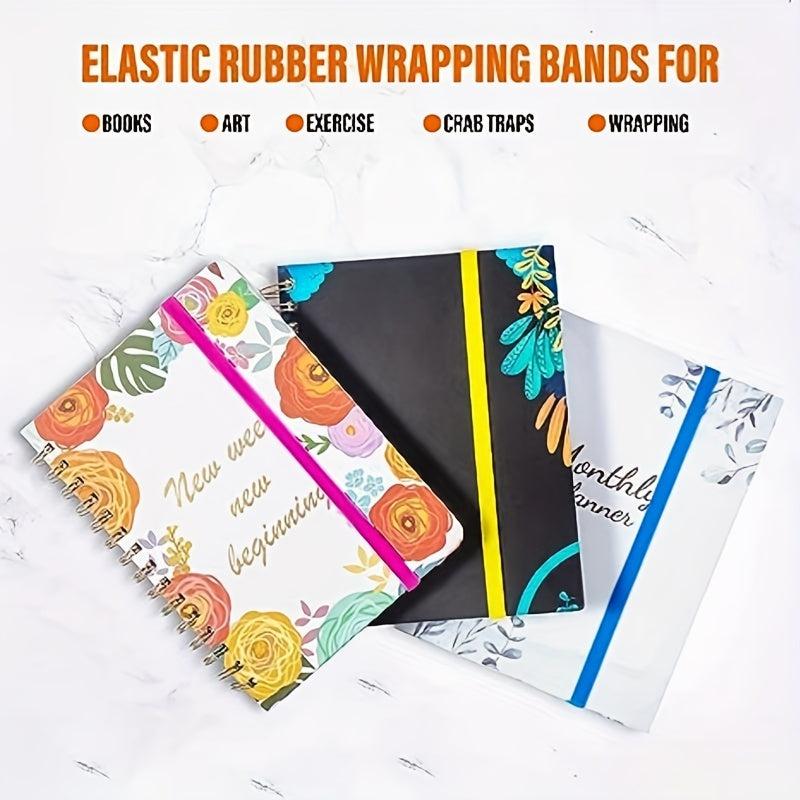 12pcs Colored Rubber Bands for Home Office and Study Use