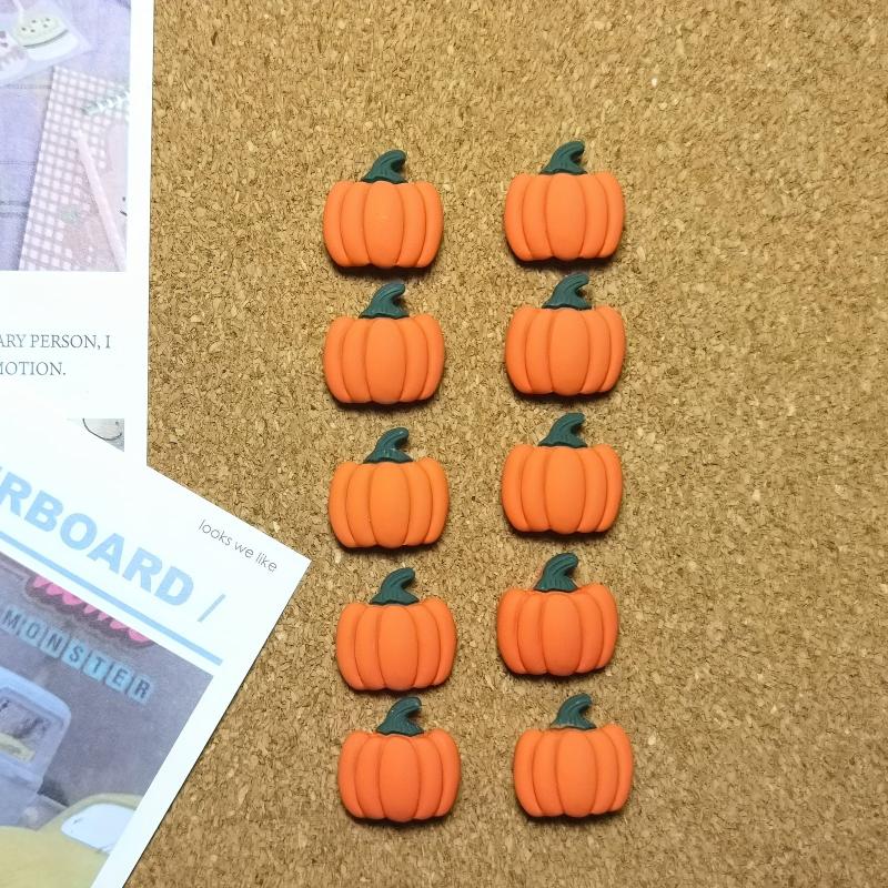 20pcs Pumpkin Shaped Push Pins Thumb Tacks for Bulletin Board