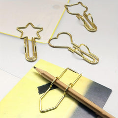 Cartoon Metal Pen Holder with Paper Clip Organizer