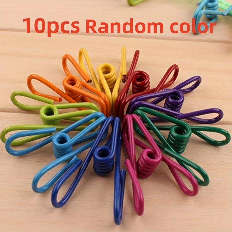 Assorted Color Chip Clips 5.08cm Utility PVC Coated Bag Clips