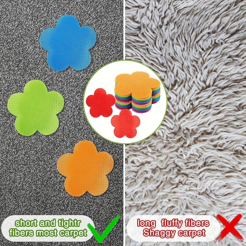 24pcs Carpet Markers Floor Dots Adhesive Carpet Dots Markers