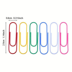 Colored Paper Clips 50pcs Candy Colored Paper Clips Bookmarks
