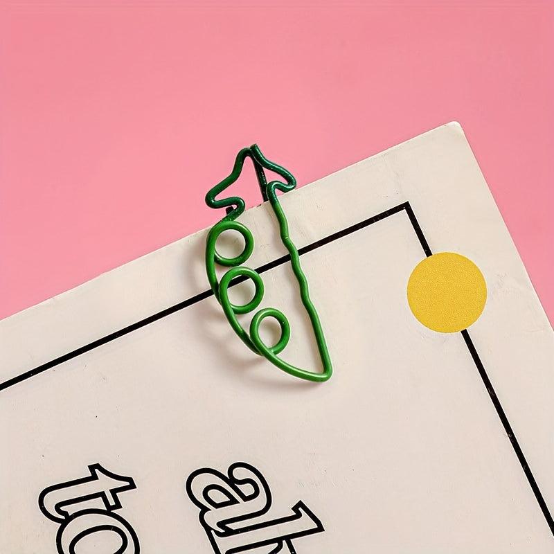 3pcs Cartoon Plant Paper Clip for Students