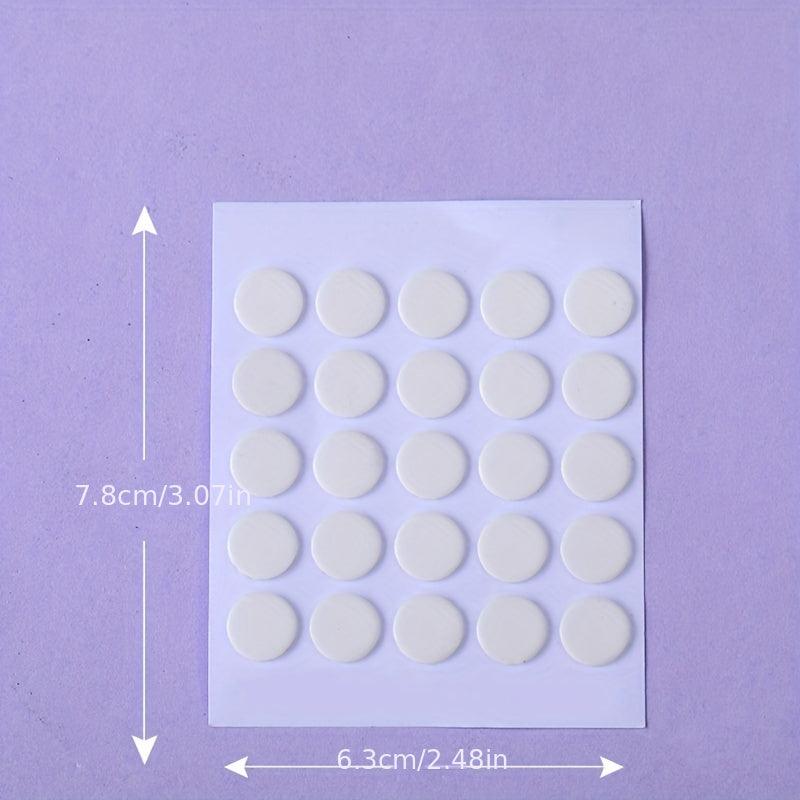 10pcs Double sided Adhesive Transparent Round Sticker