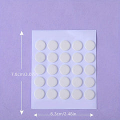 10pcs Double sided Adhesive Transparent Round Sticker