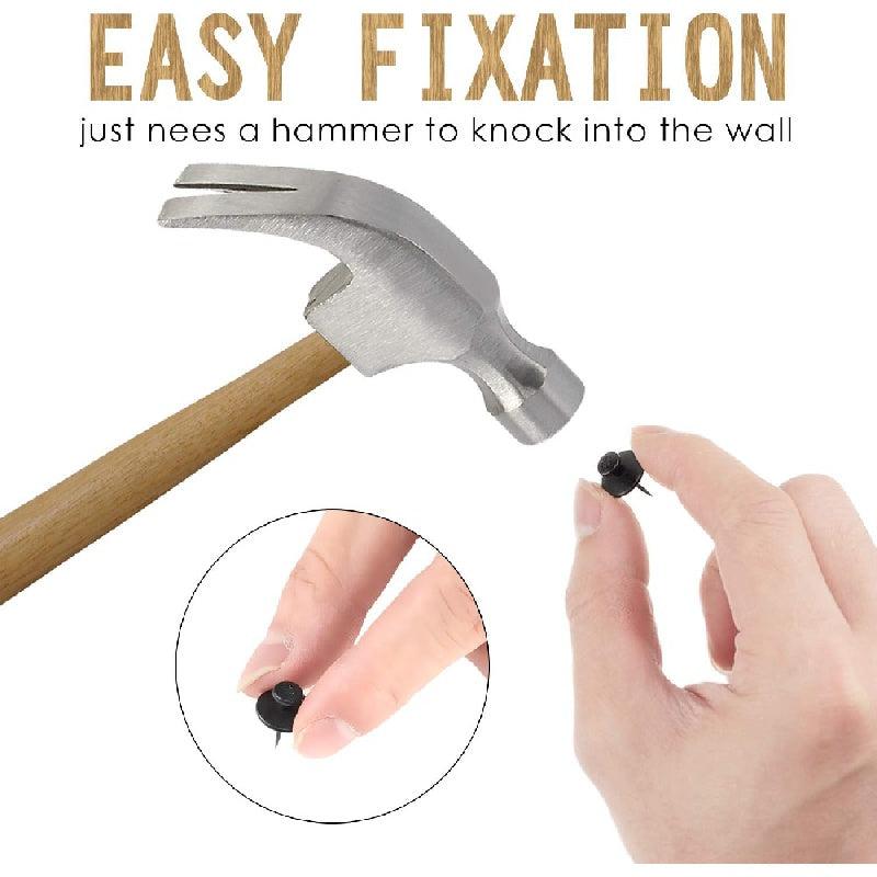 30pcs Double Headed Picture Hangers Nails Small Head Thumb Tacks Wall Hanging