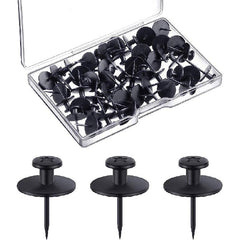 30pcs Double Headed Picture Hangers Nails Small Head Thumb Tacks Wall Hanging