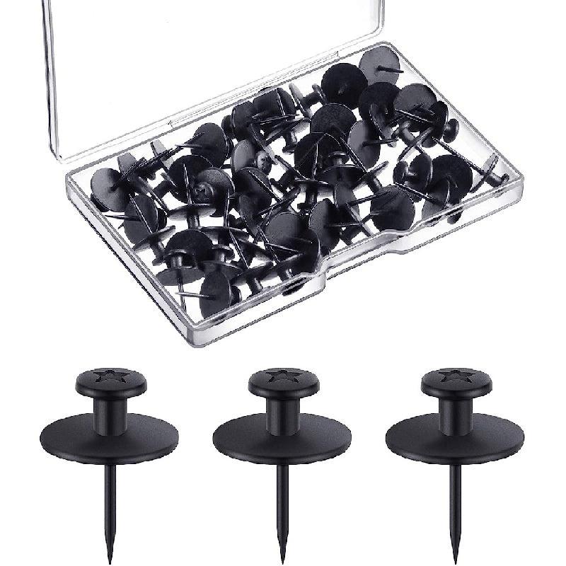 30pcs Double Headed Picture Hangers Nails Small Head Thumb Tacks Wall Hanging