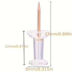 100 Clear Plastic Head Push Pins Steel Point for Home Office Craft