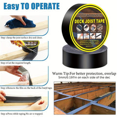 Butyl Rubber Deck Protection Tape High Temp Resistant Steel Structure Tape
