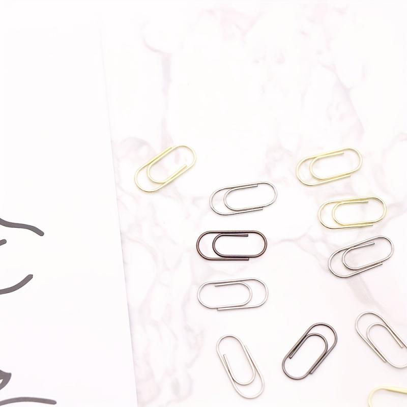 300 Mini Paper Clips in 6 Colors with Dispenser Holder