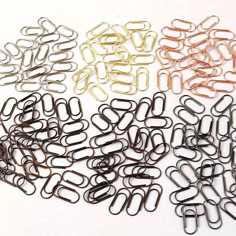 300 Mini Paper Clips in 6 Colors with Dispenser Holder