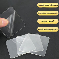 10pcs Nano Double Sided Adhesive Tape - Transparent Strong Invisible