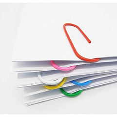 Colorful Paper Clips 450PCS Medium & Jumbo Sizes Durable Rustproof Coated