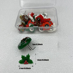 20pcs Christmas Snowflake Cork Board Pushpins