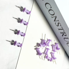 120pcs Purple Push Pins Thumb Tacks For Bulletin Board