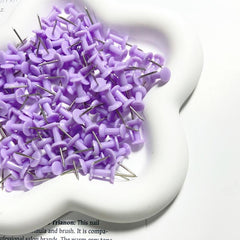 120pcs Purple Push Pins Thumb Tacks For Bulletin Board