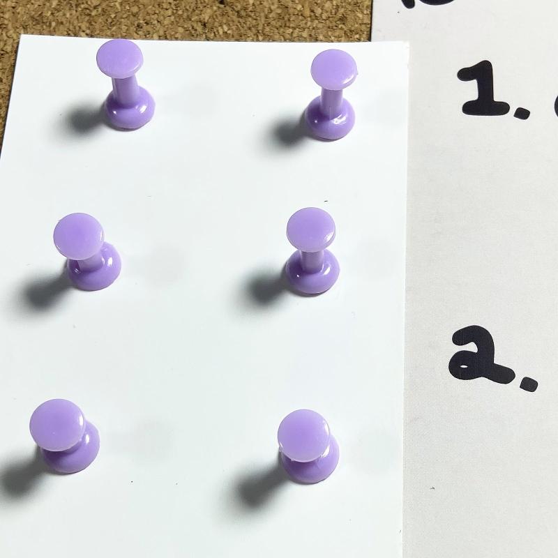 120pcs Purple Push Pins Thumb Tacks For Bulletin Board