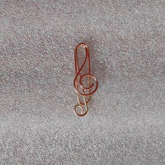 5pcs Metal Shaped Paper Clip Binder Label Clip Office Supplies