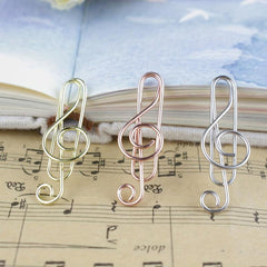 5pcs Metal Shaped Paper Clip Binder Label Clip Office Supplies