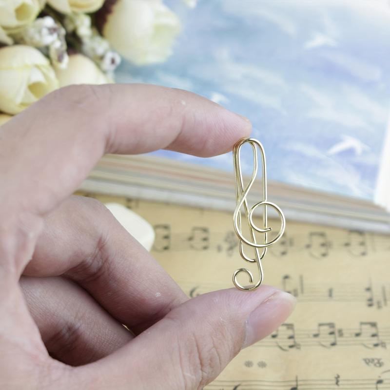 5pcs Metal Shaped Paper Clip Binder Label Clip Office Supplies
