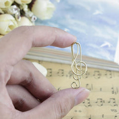 5pcs Metal Shaped Paper Clip Binder Label Clip Office Supplies
