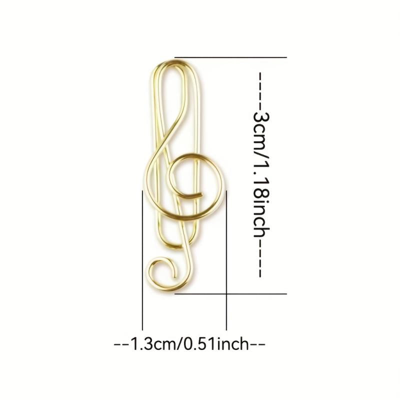 5pcs Metal Shaped Paper Clip Binder Label Clip Office Supplies