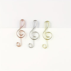 5pcs Metal Shaped Paper Clip Binder Label Clip Office Supplies