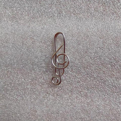 5pcs Metal Shaped Paper Clip Binder Label Clip Office Supplies