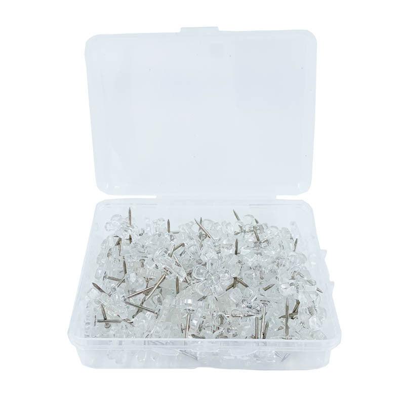 100pcs Plum Blossom Nails Transparent Flower Nails Photo Wall Decoration