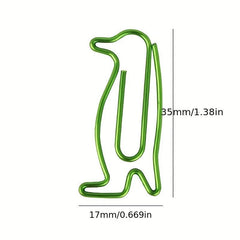 20pcs Penguin & Dolphin Paper Clips Animal Bookmarks Office School Clip