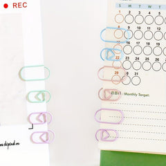 144pcs Heart-shaped Paper Clips Bookmarks for Wedding Party Decorations