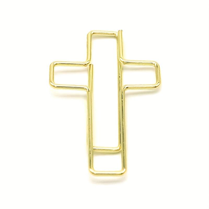 Cross Paper Clip Metal Office Stationery Special shaped Paper Clip
