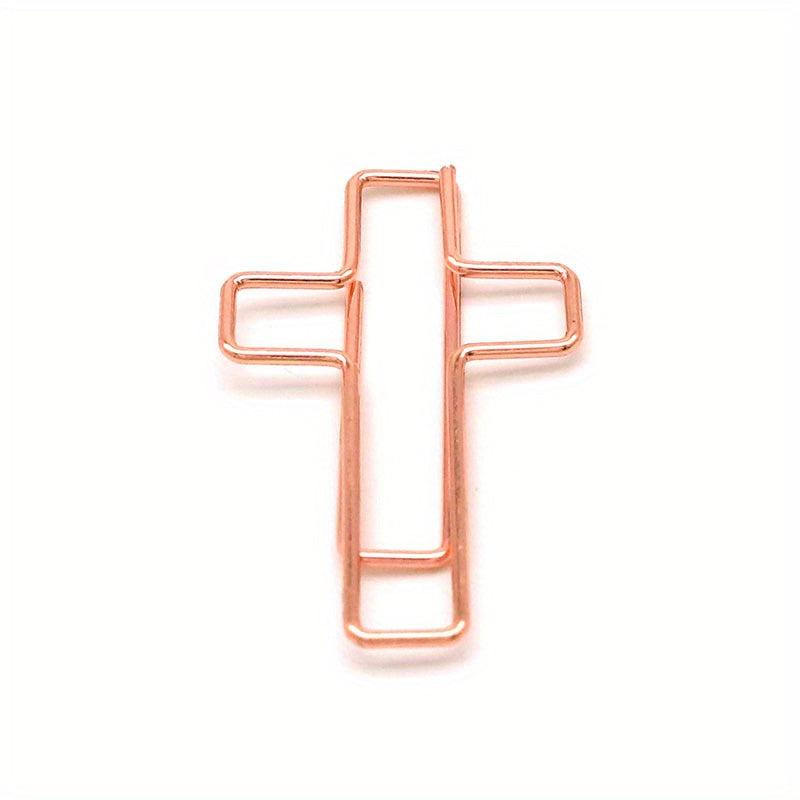 Cross Paper Clip Metal Office Stationery Special shaped Paper Clip