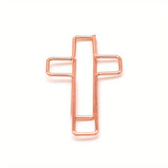 Cross Paper Clip Metal Office Stationery Special shaped Paper Clip