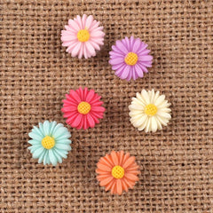 30 Flower Pushpins Colorful Thumbtacks for Photo Wall Office