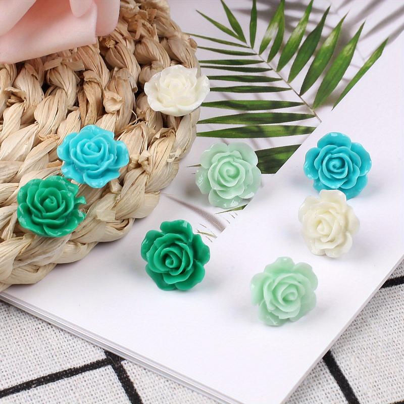 30 Flower Pushpins Colorful Thumbtacks for Photo Wall Office
