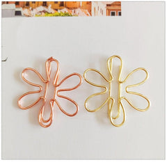 20pcs Mix Colors Metal Paper Clips Bookmarks School Stationery Accessory