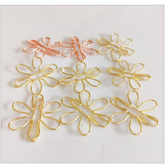 20pcs Mix Colors Metal Paper Clips Bookmarks School Stationery Accessory