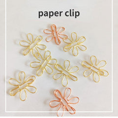 20pcs Mix Colors Metal Paper Clips Bookmarks School Stationery Accessory