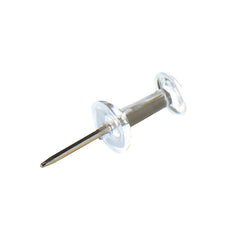 200 Clear Plastic Tips Push Pins with Steel Tips