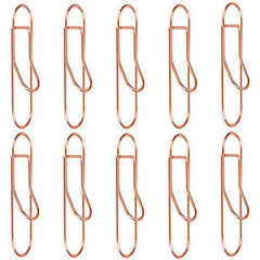 Stainless Steel Pen Clips Paper Clip Holder 10pcs Rose Golden