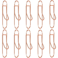 Stainless Steel Pen Clips Paper Clip Holder 10pcs Rose Golden